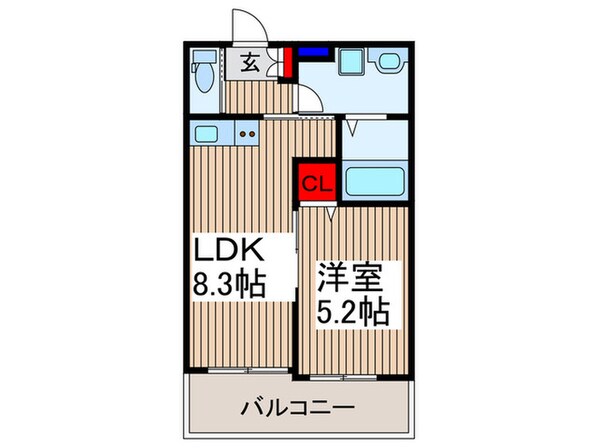 MELDIA小手指の物件間取画像